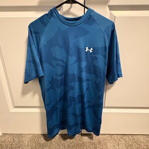 Under Armour Men's Camo Blue Tee